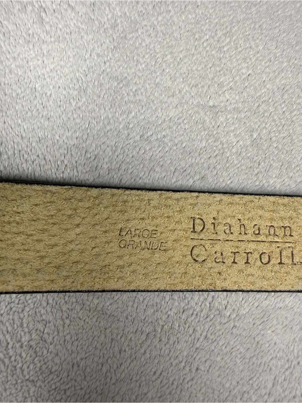 Diahann Carroll Vintage Women's Solid Dark Blue Leather Belt Size Large